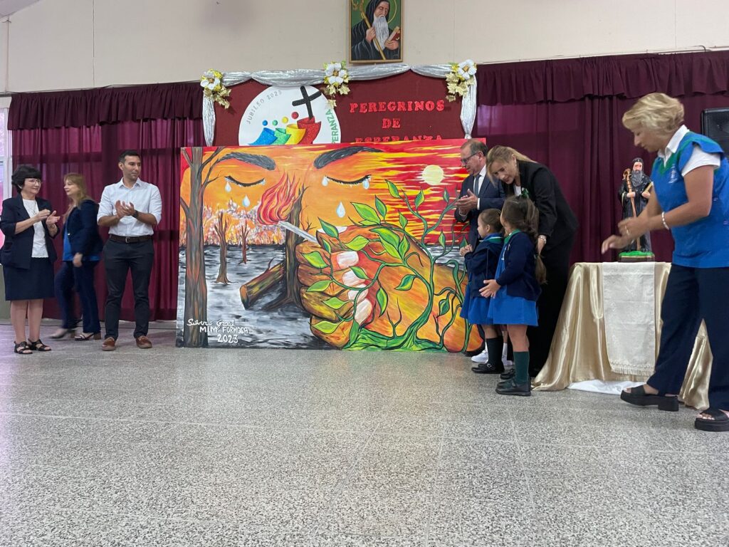 Mural contra el cambio climático