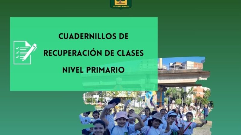 Cuadernillos de recuperación de clases